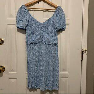 Hollister Light Blue Floral Mini Dress